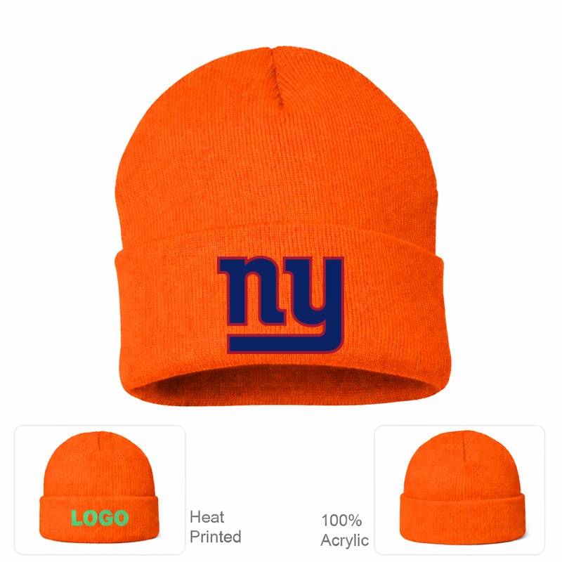 New York Giants Orange Beanie Hat