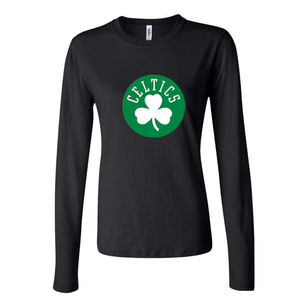 Women's Boston Celtics Long Sleeve T-Shirt - Black