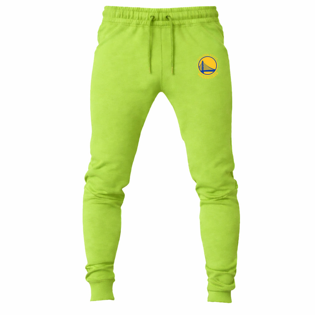 Golden State Warriors Yellow joggers sweatpants - Lime Green