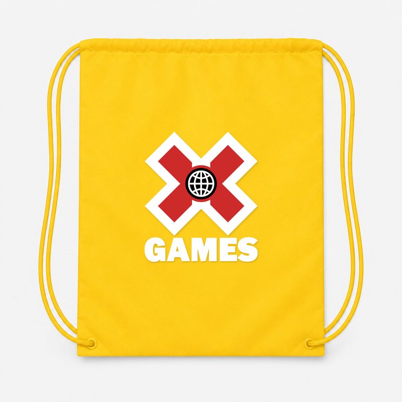 X Games .white Drawstring Bag - Yellow