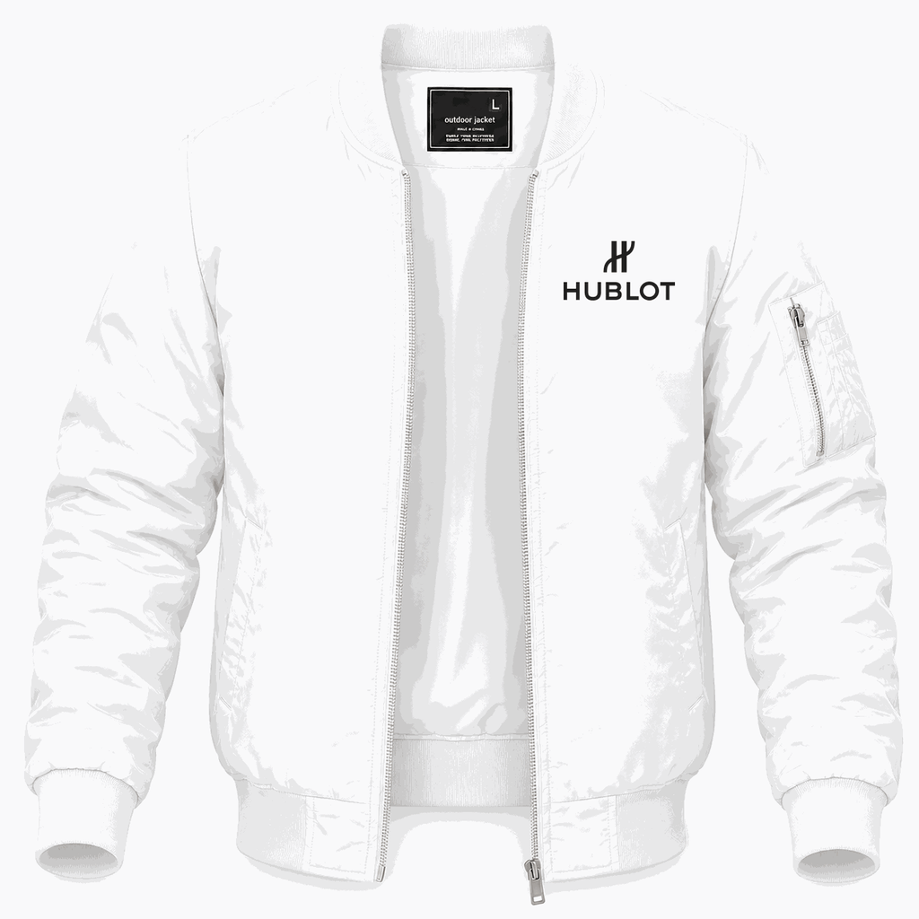Men's Hublot Lightweight Bomber Jacket - White