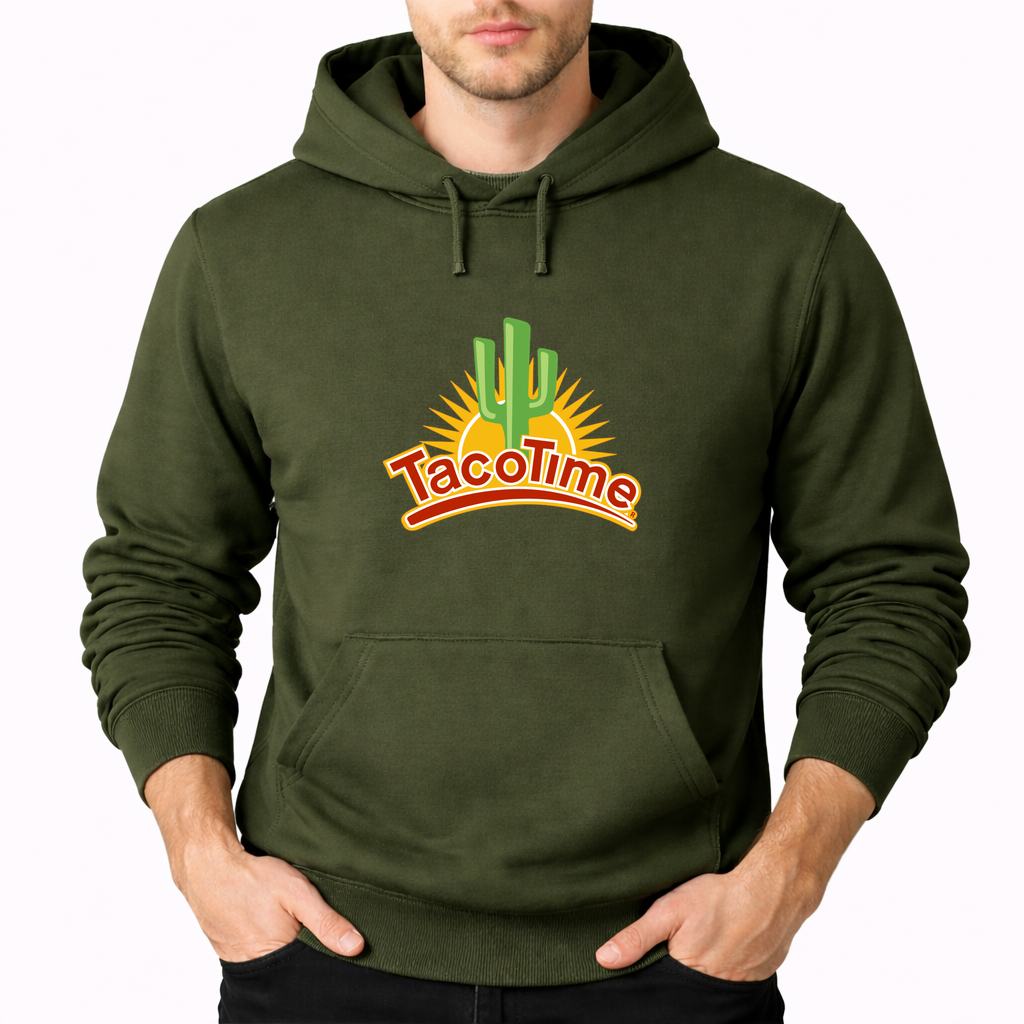 Men's Taco Time Pullover Hoodie - Army Green
