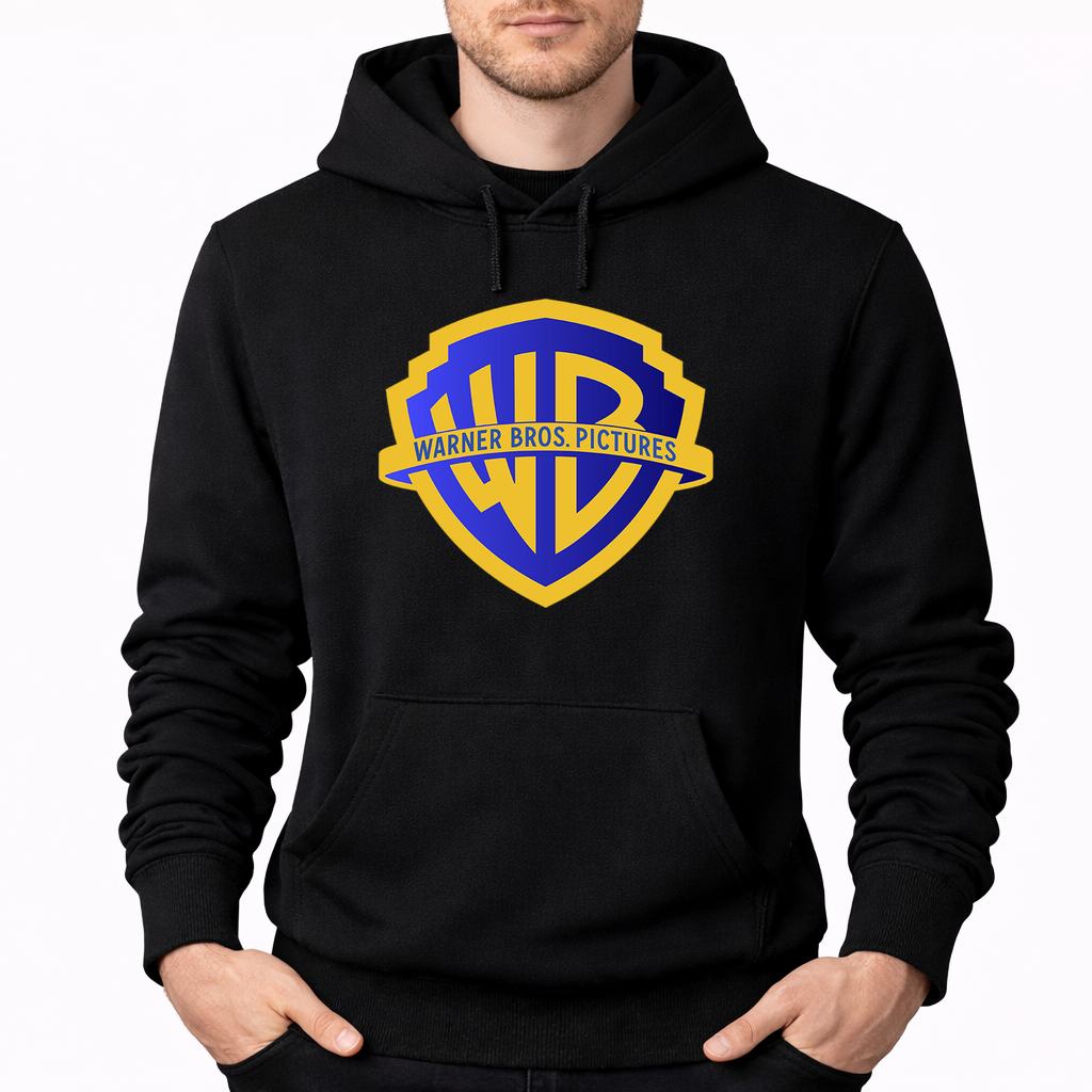 Men's Warner Bros Pullover Hoodie - Black