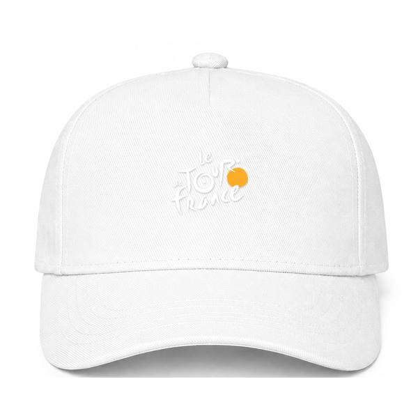Tour de France White Logo White Dad Baseball Cap Hat