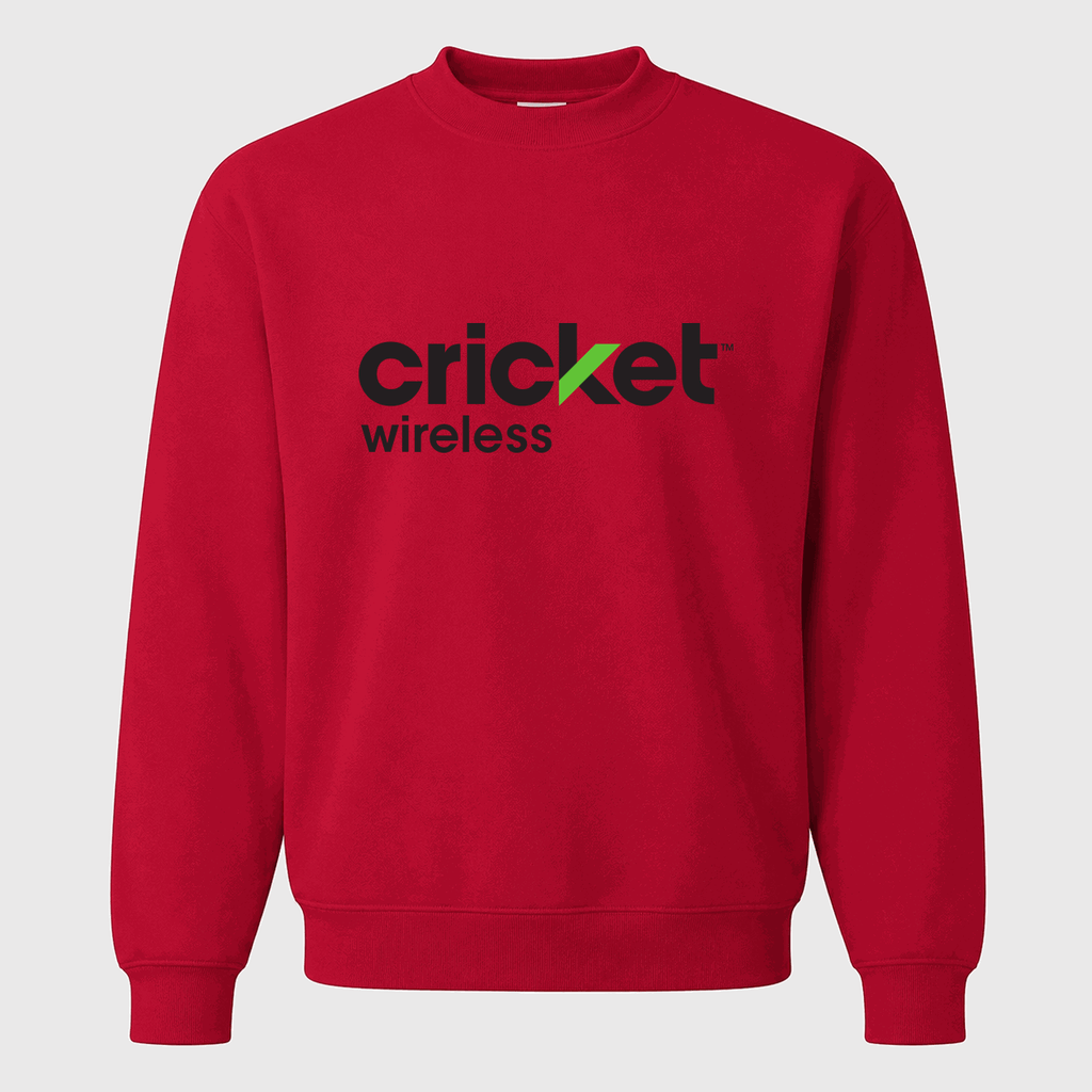 Men's Cricket Wireless Crewneck Sweatshirt - Red