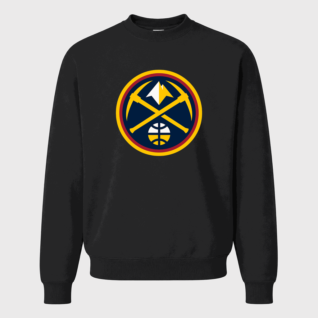 Men's Denver Nuggets Crewneck Sweatshirt - Black