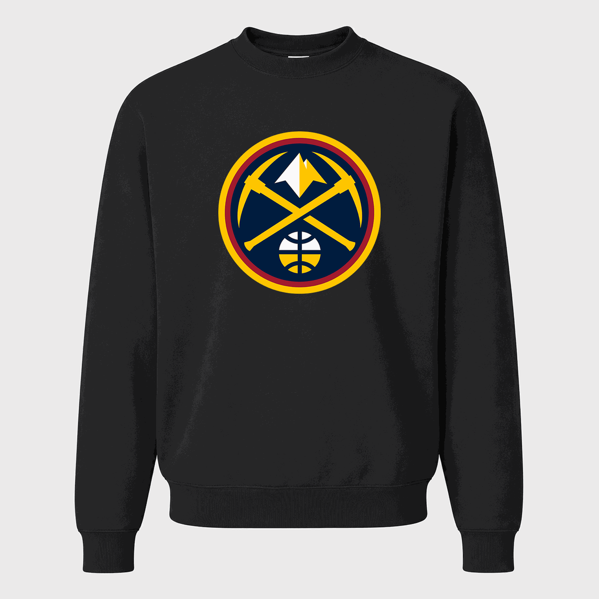 Men's Denver Nuggets Crewneck Sweatshirt - Black