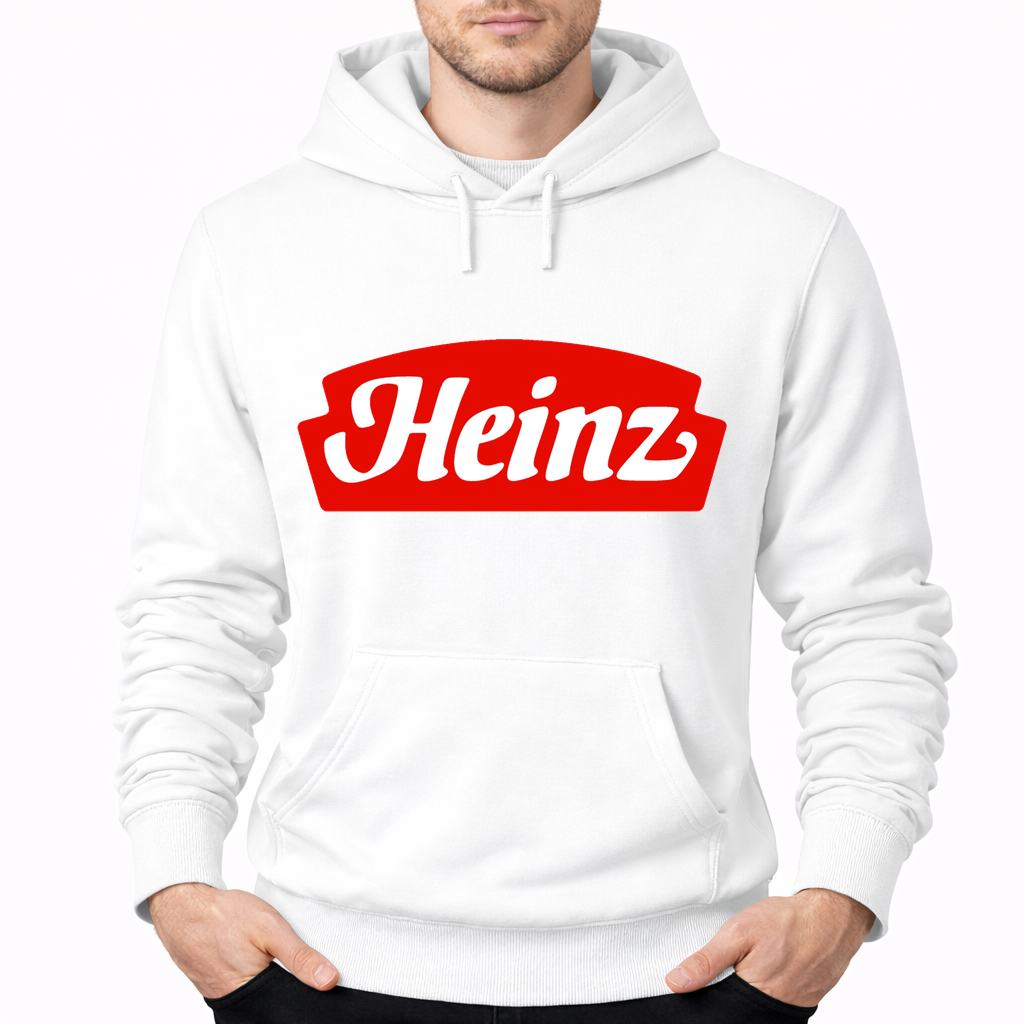 Men's Heinz Food Pullover Hoodie - White