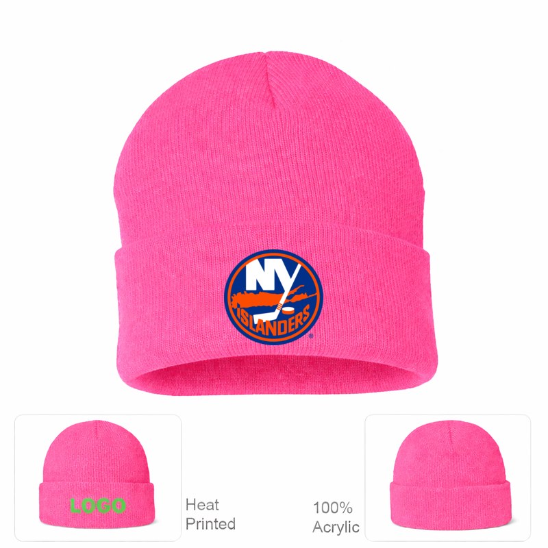 New York Islanders Pink Beanie Hat