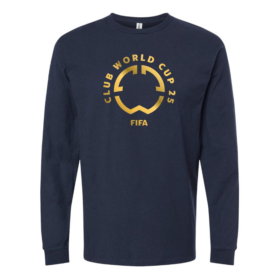 Men's official-logo-for-club-world-cup-2025-v0-5abbyyyiermd1.jpeg Long sleeves Cotton Blend T-Shirt - Navy