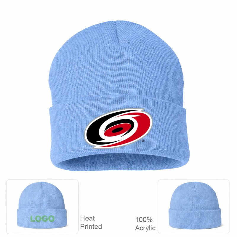 Carolina Hurricanes Sky Blue Beanie Hat