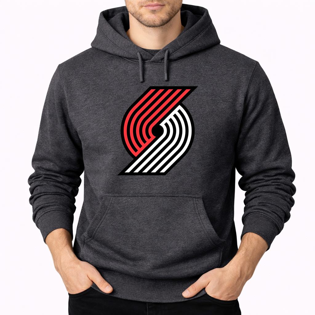 Men's Portland Trail Blazers Pullover Hoodie - Charcoal