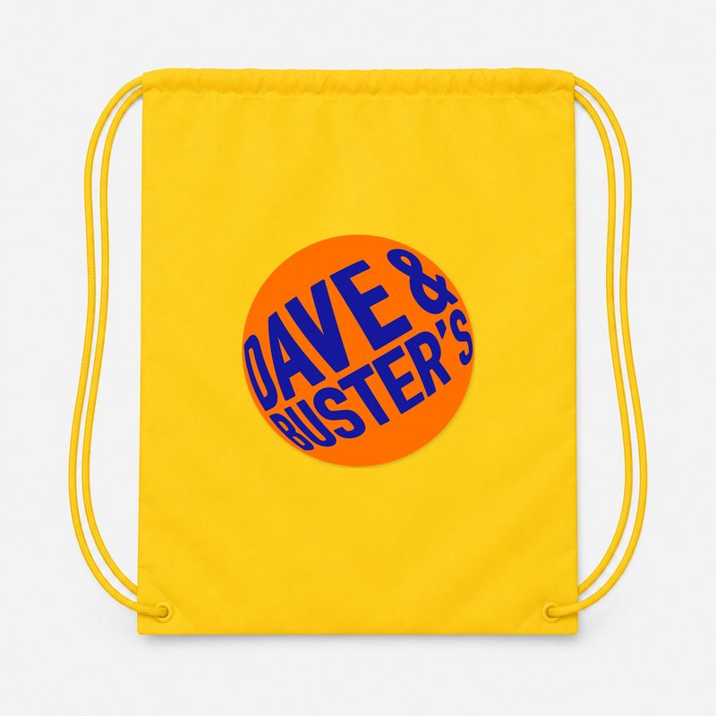 Dave & Buster's Drawstring Bag - Yellow