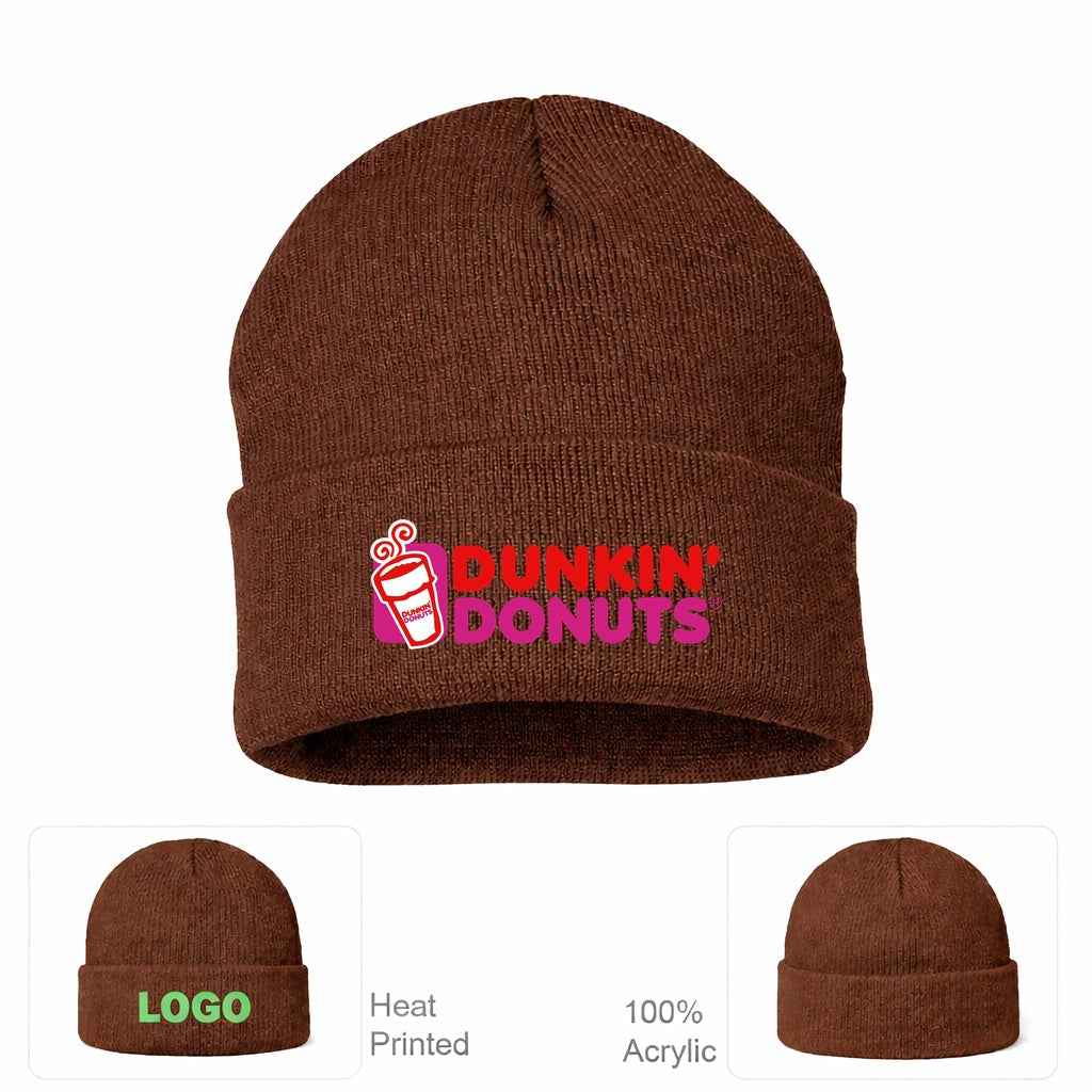 Dunkin' Donuts Beanie Hat - Brown
