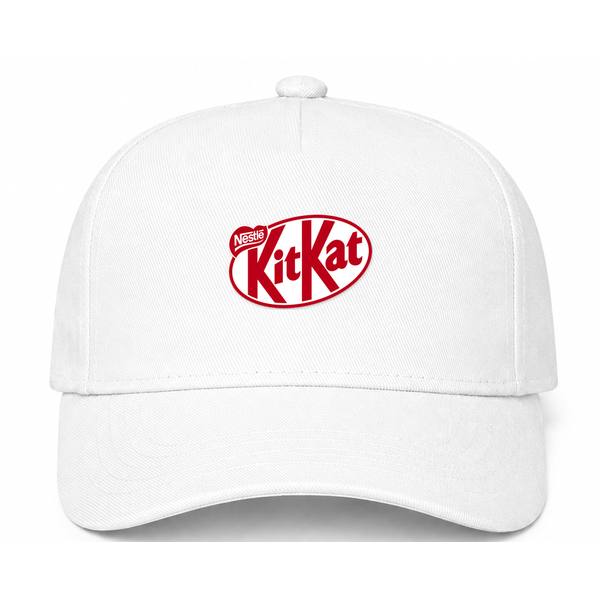 Kit Kat Logo White Dad Baseball Cap Hat