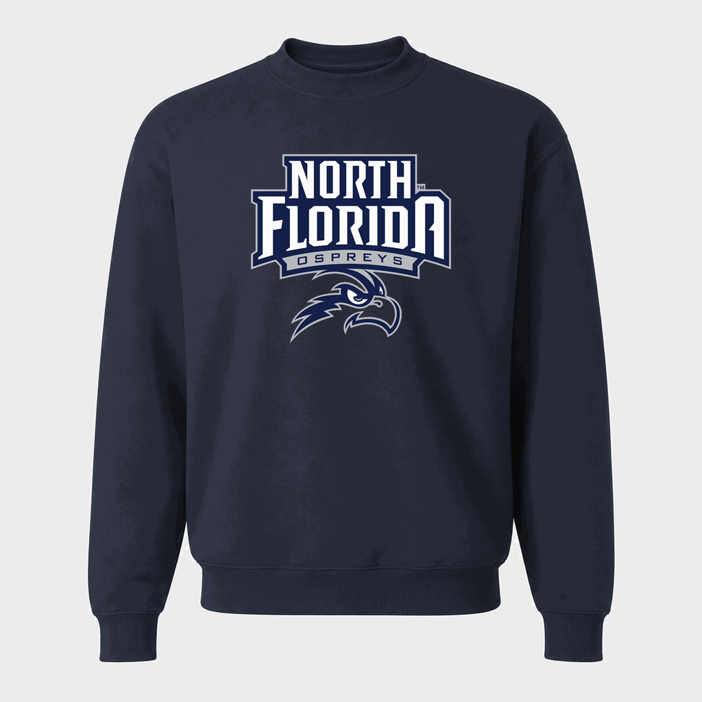 Men's UNF Ospreys Crewneck Sweatshirt - Navy