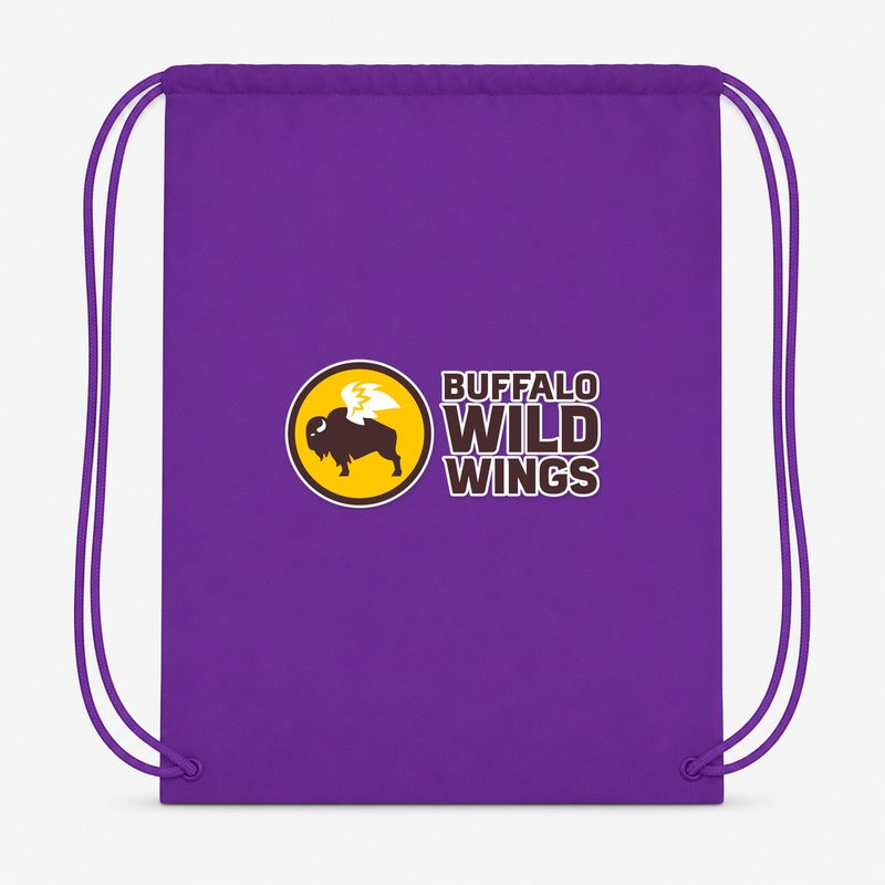 Buffalo Wild Wings Drawstring Bag - Purple