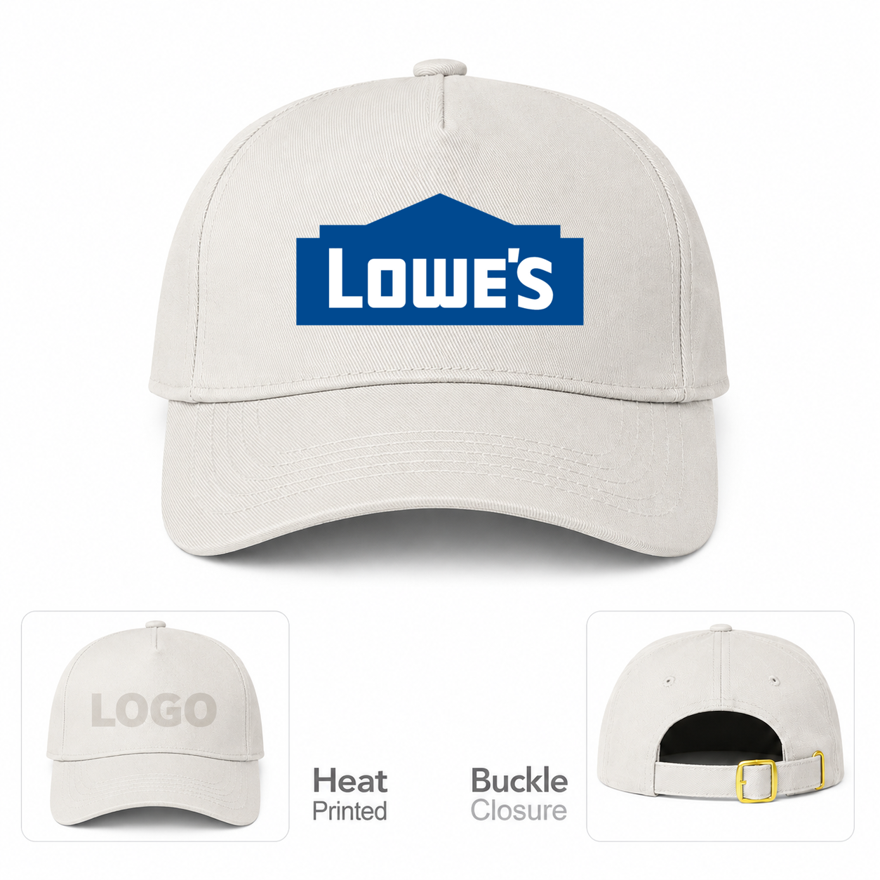 Lowe's Beige Dad Baseball Cap Hat