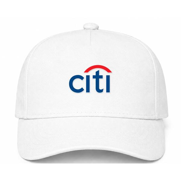 Citi Bank Logo White Dad Baseball Cap Hat