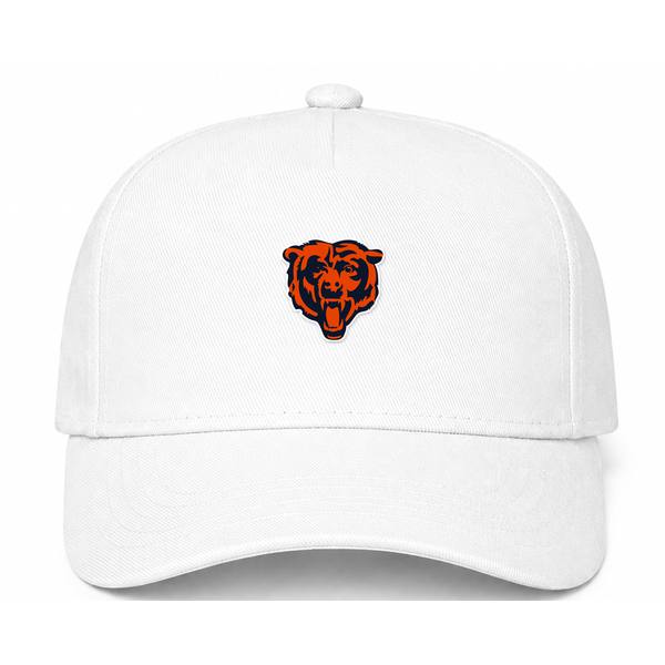 Chicago Bears NFL Logo White Dad Baseball Cap Hat