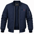 Men's American Volleyball League Logo Lightweight Bomber Jacket - Navy