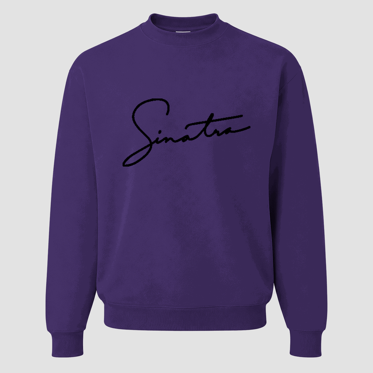 Men's Frank Sinatra Crewneck Sweatshirt - Purple