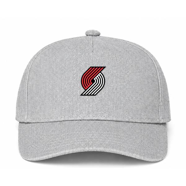 Portland Trail Blazers NBA Logo Gray Dad Baseball Cap Hat