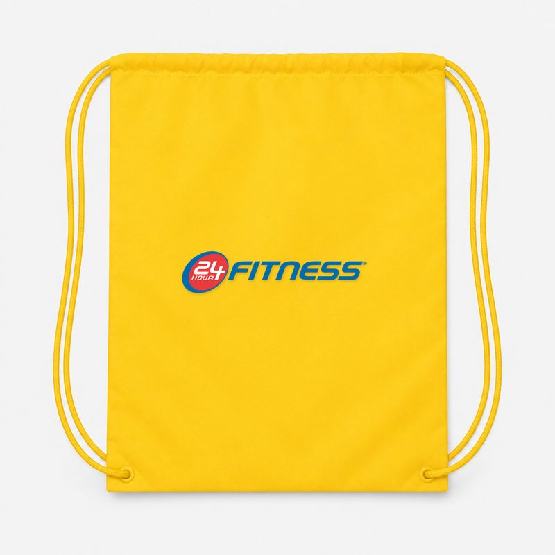 24 Hour Fitness Drawstring Bag - Yellow