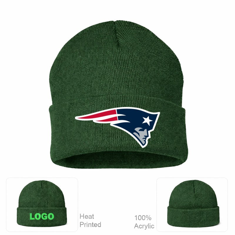 New England Patriots Forest Green Beanie Hat