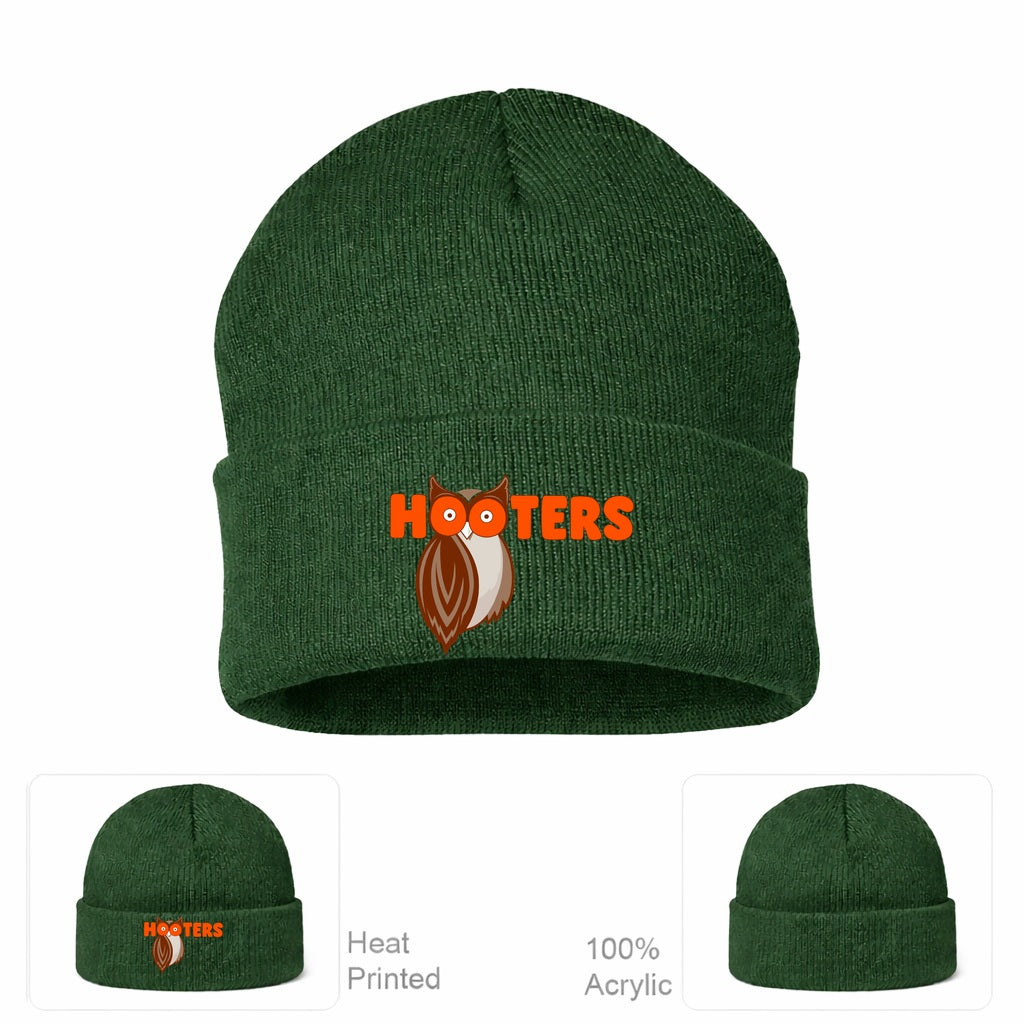 Hooters Beanie Hat - Forest Green