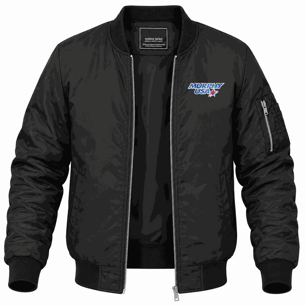 Men's Murphy USA Lightweight Bomber Jacket - Black