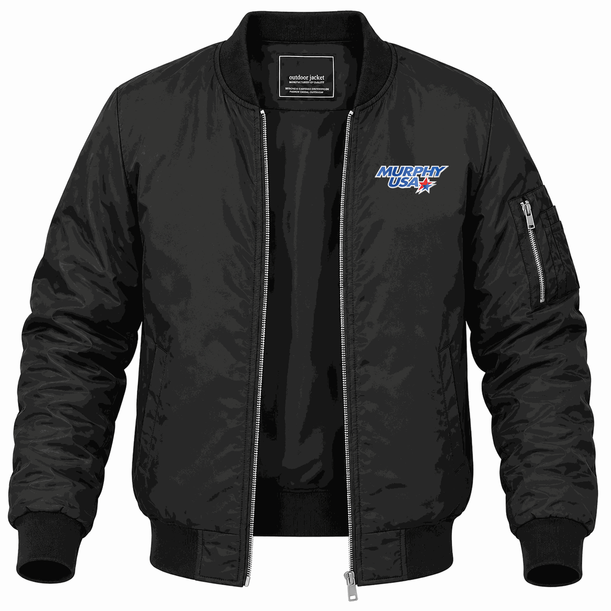 Men's Murphy USA Lightweight Bomber Jacket - Black