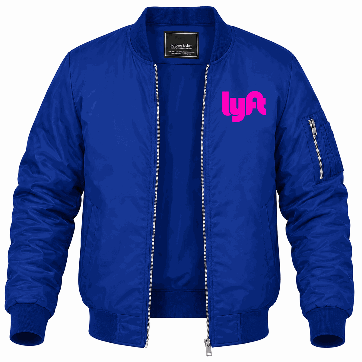 Men's Lyft pink Lightweight Bomber Jacket - Blue