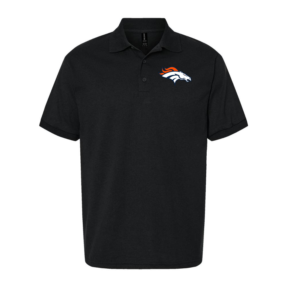 Men's Denver Broncos Dry Blend Polo - Black