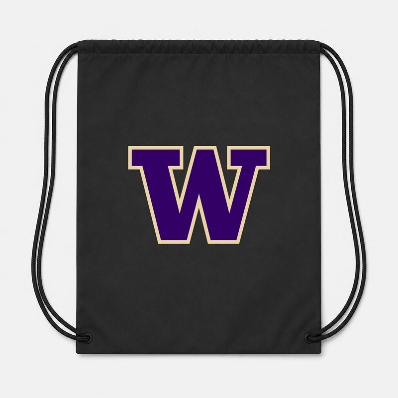 Washington Huskies Drawstring Bag - Black