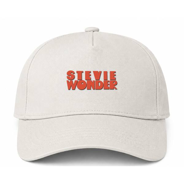 Stevie Wonder Logo Beige Dad Baseball Cap Hat