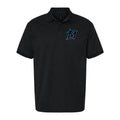 Men's Miami Marlins Dry Blend Polo - Black