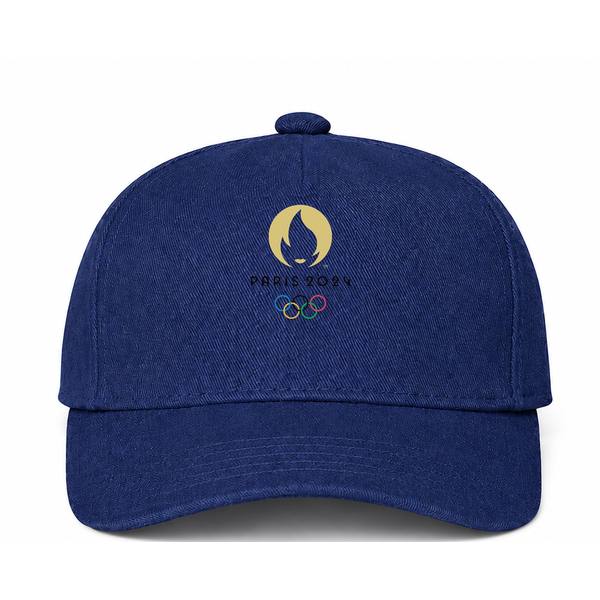 Olympics 2024 Paris Black Navy Dad Baseball Cap Hat