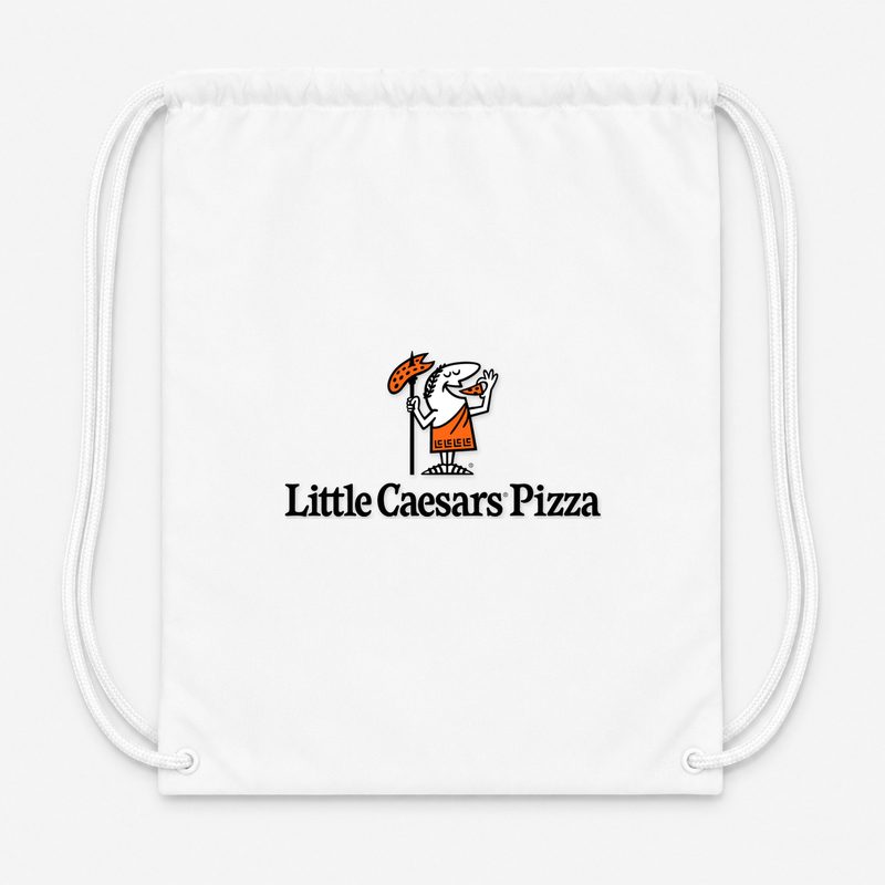 Little Caesars Drawstring Bag - White