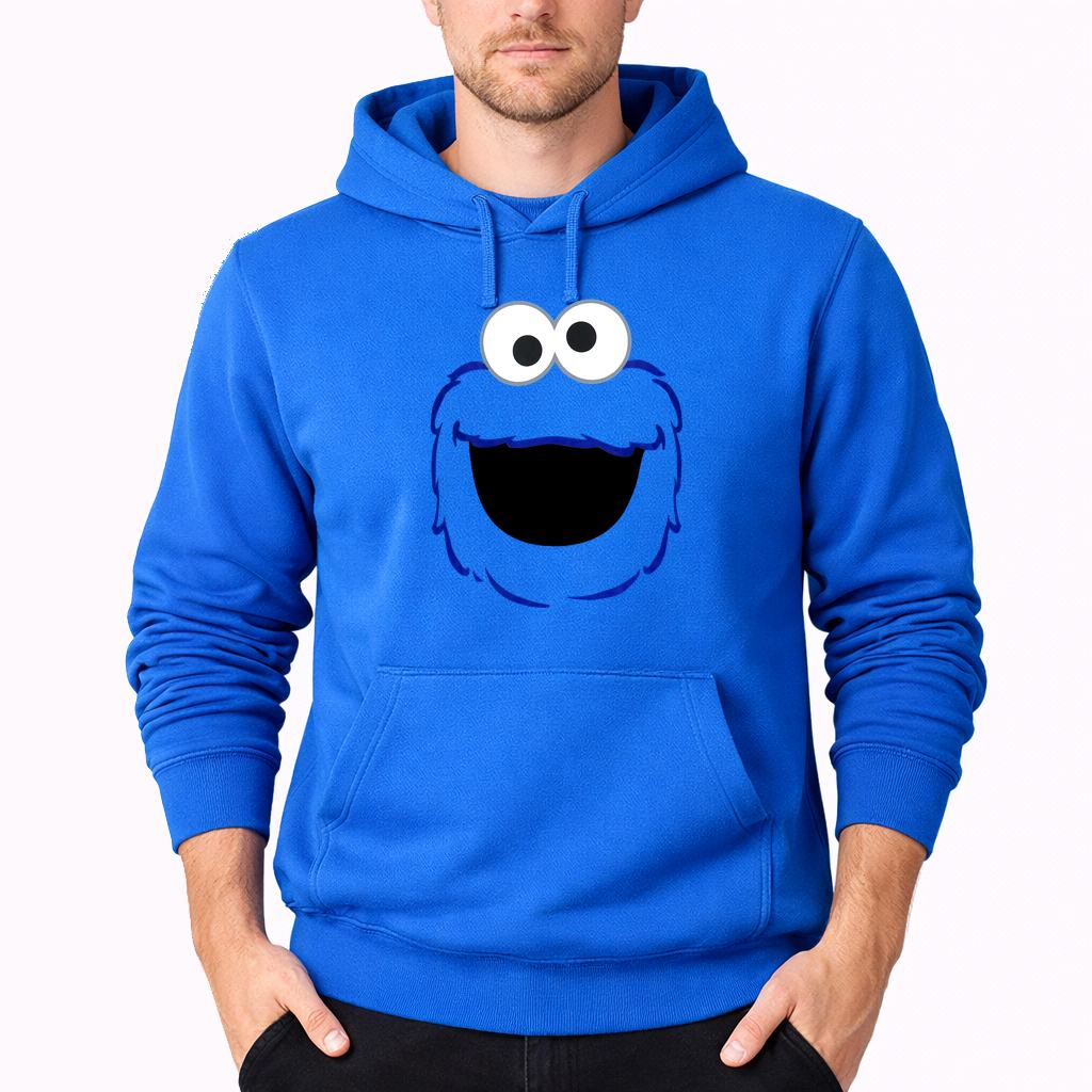 Men's Cookie Monster Pullover Hoodie - Azure