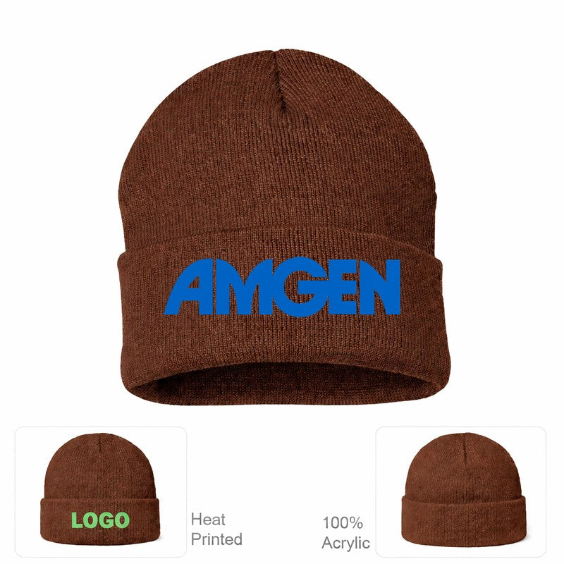 Amgen Beanie Hat - Brown