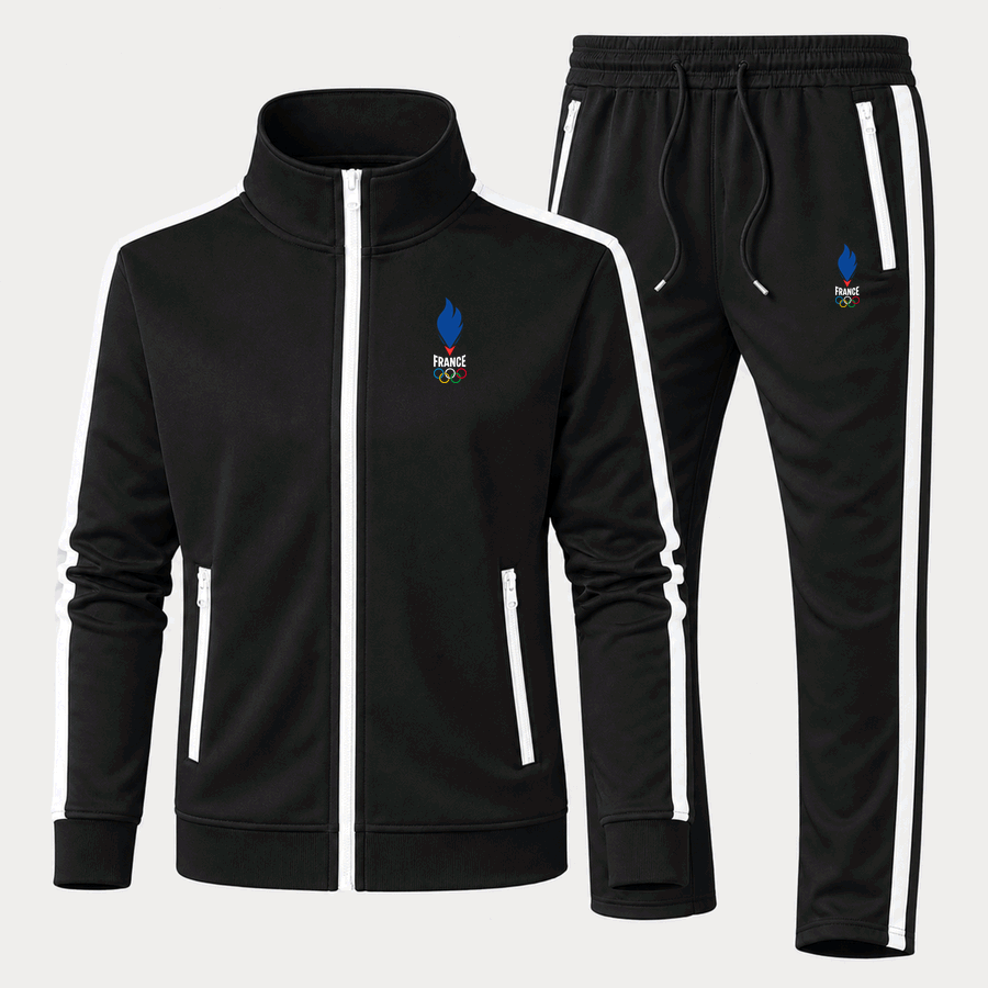 France 2024 white tracksuit in Black