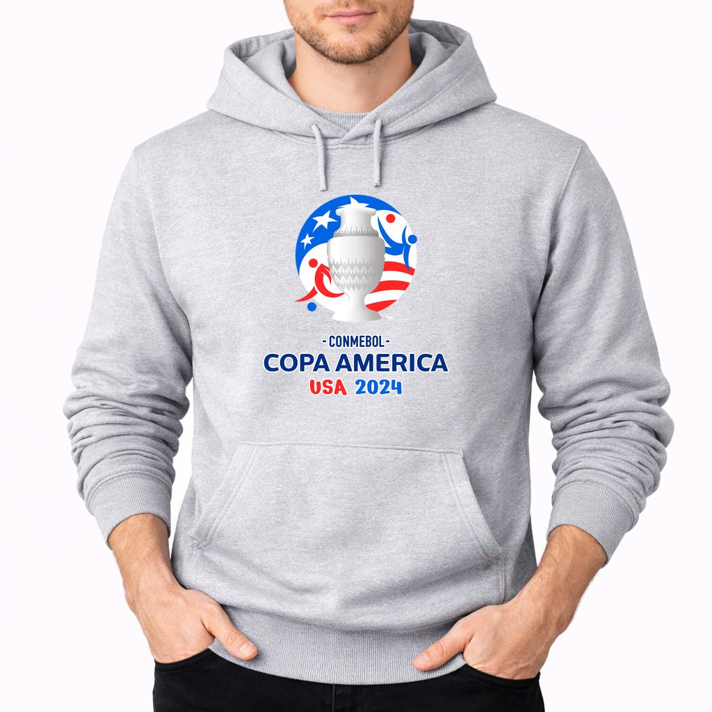 Men's Copa América 2024 Pullover Hoodie - Gray