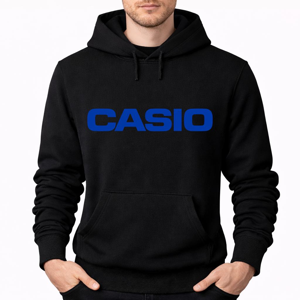 Men's Casio Pullover Hoodie - Black