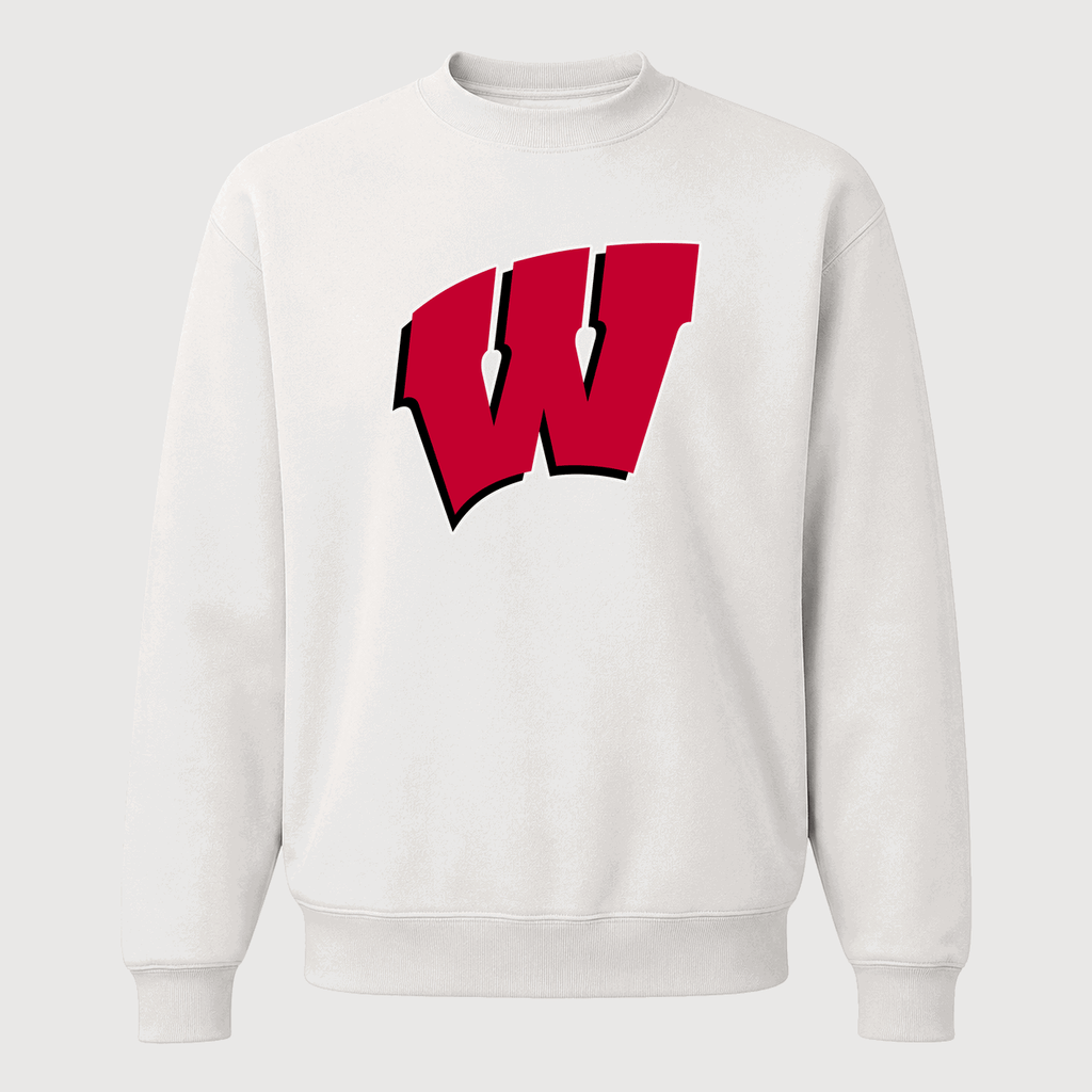 Men's Wisconsin Badgers Crewneck Sweatshirt - White