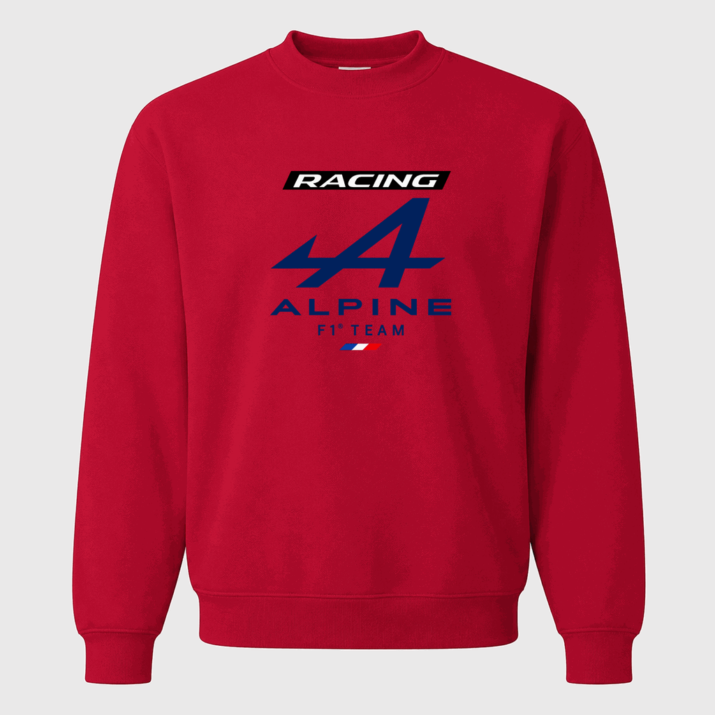 Men's Alpine F1 Team Crewneck Sweatshirt - Red