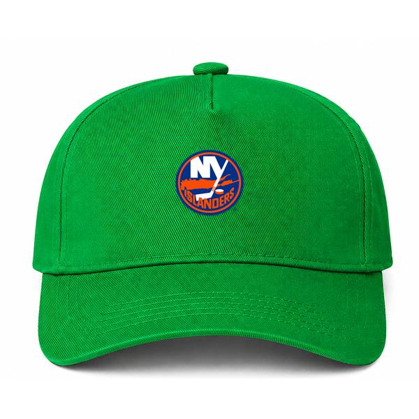 New York Islanders NHL Logo Green Dad Baseball Cap Hat