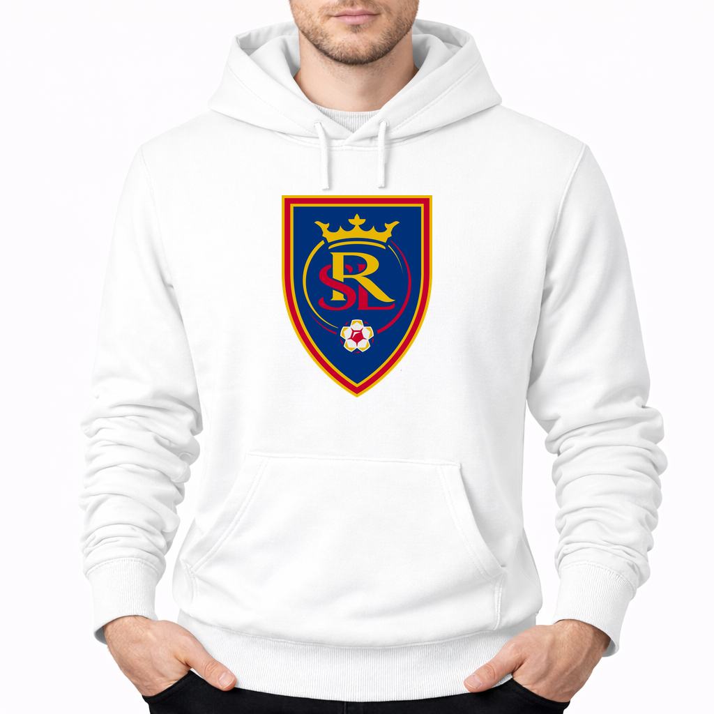 Men's Real Salt Lake Soccer Pullover Hoodie - White