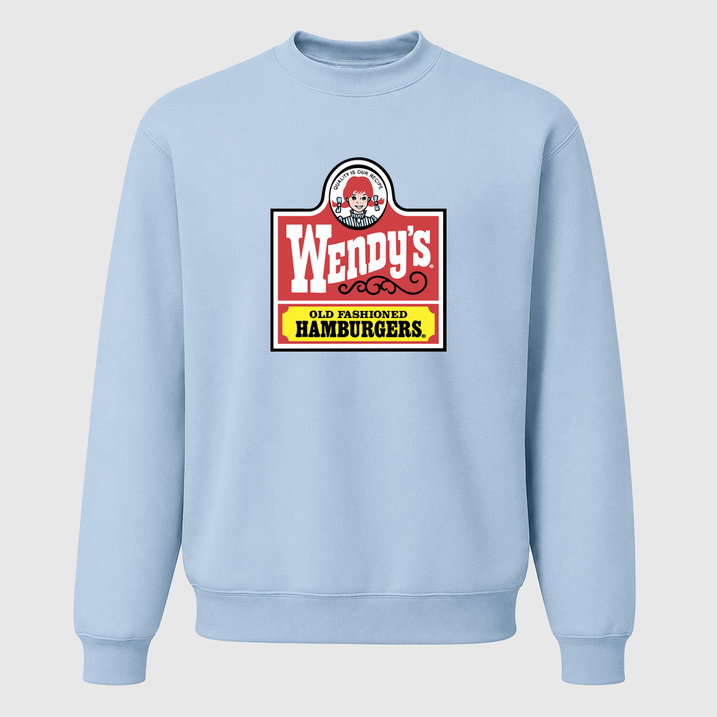 Men's Wendy's Crewneck Sweatshirt - Sky Blue