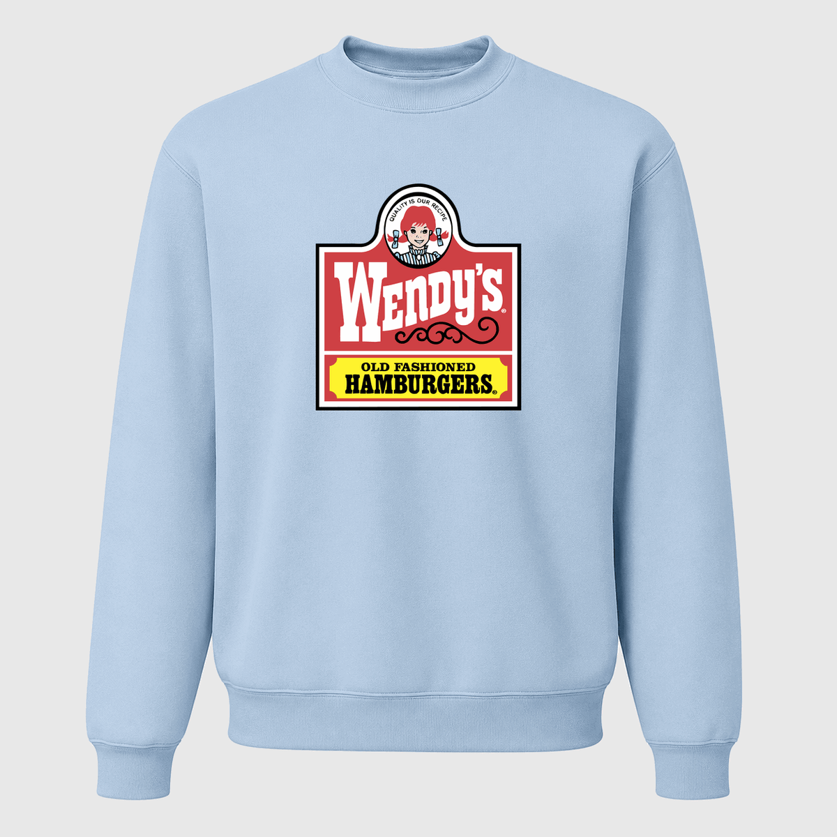 Men's Wendy's Crewneck Sweatshirt - Sky Blue